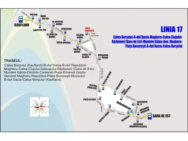 Modificări la traseele liniilor de autobuz 17, 19 şi 23