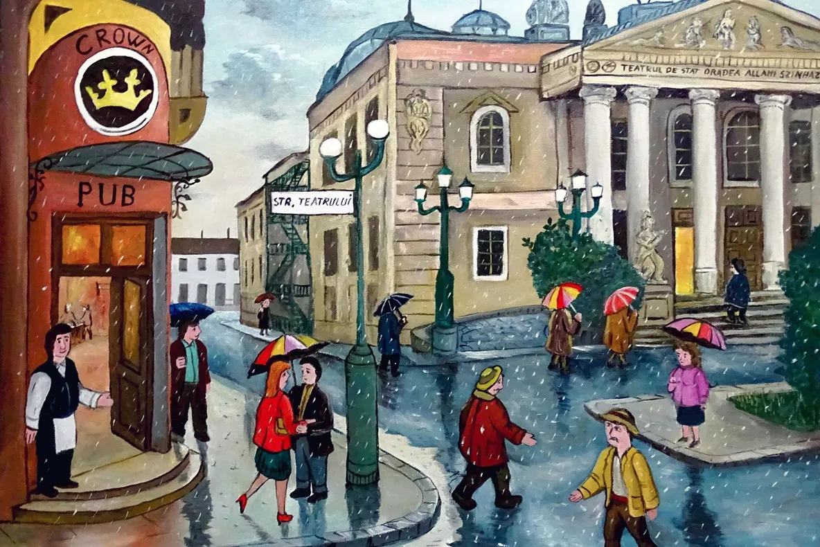 Expoziție personală de pictură naivă semnată Mihai Dascălu