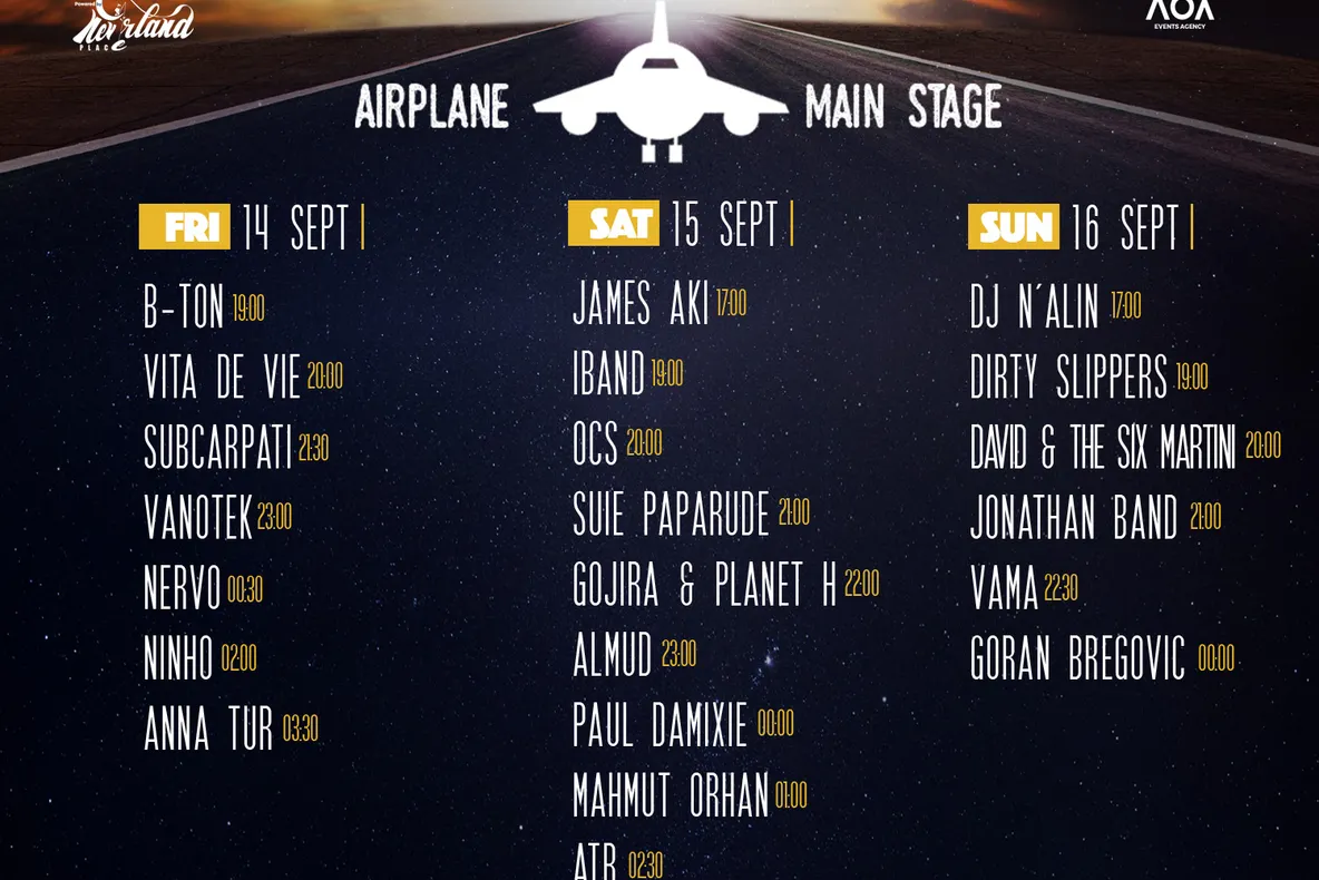 Programul complet al Arad Open Air Festival