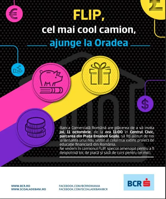 Școala de Bani pe Roți ajunge la Oradea