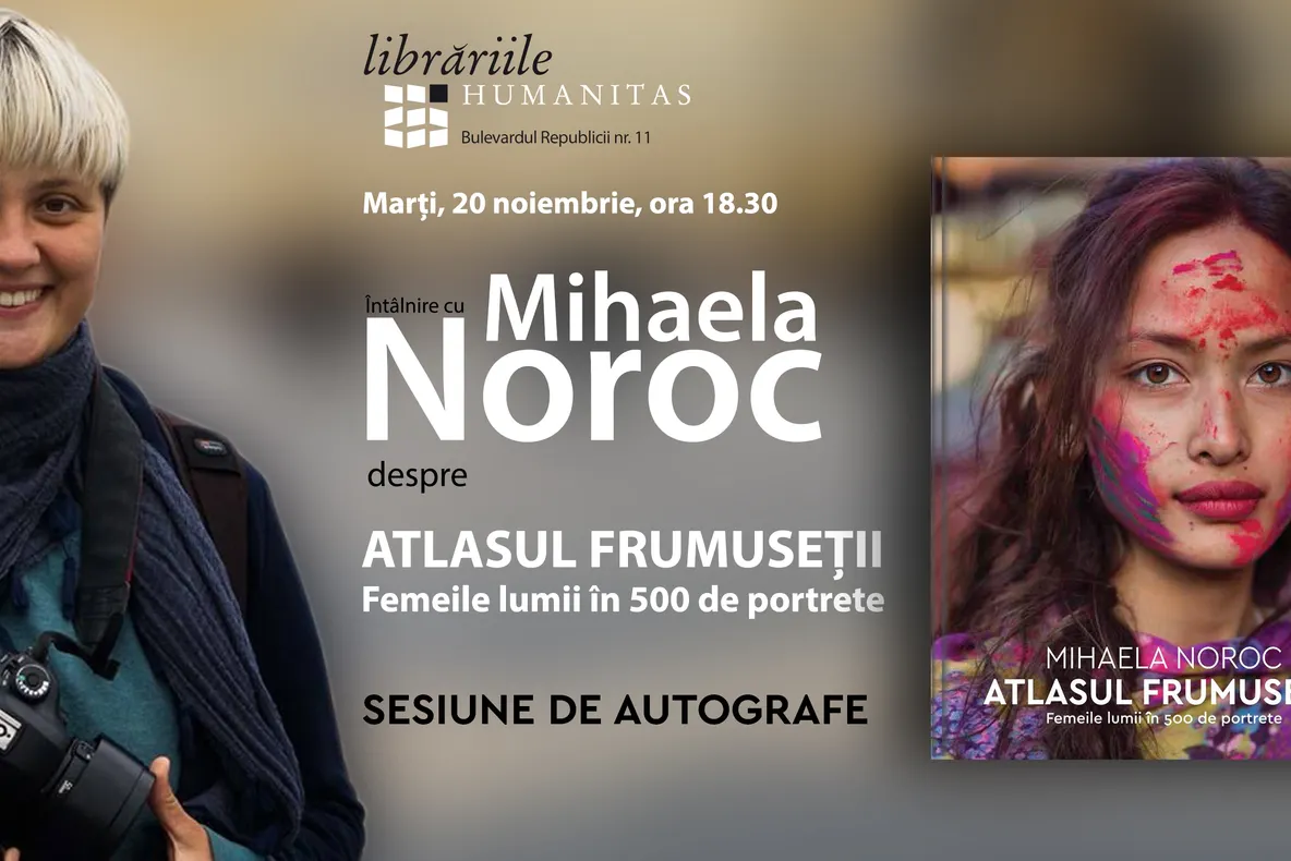 Atlasul frumuseții | Întâlnire cu Mihaela Noroc la Librăria Humanitas Oradea