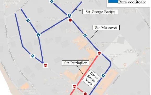 Se restricționează circulația pe câteva artere din Piața Ferdinand, pentru începerea lucrărilor de reabilitare șI modernizare
