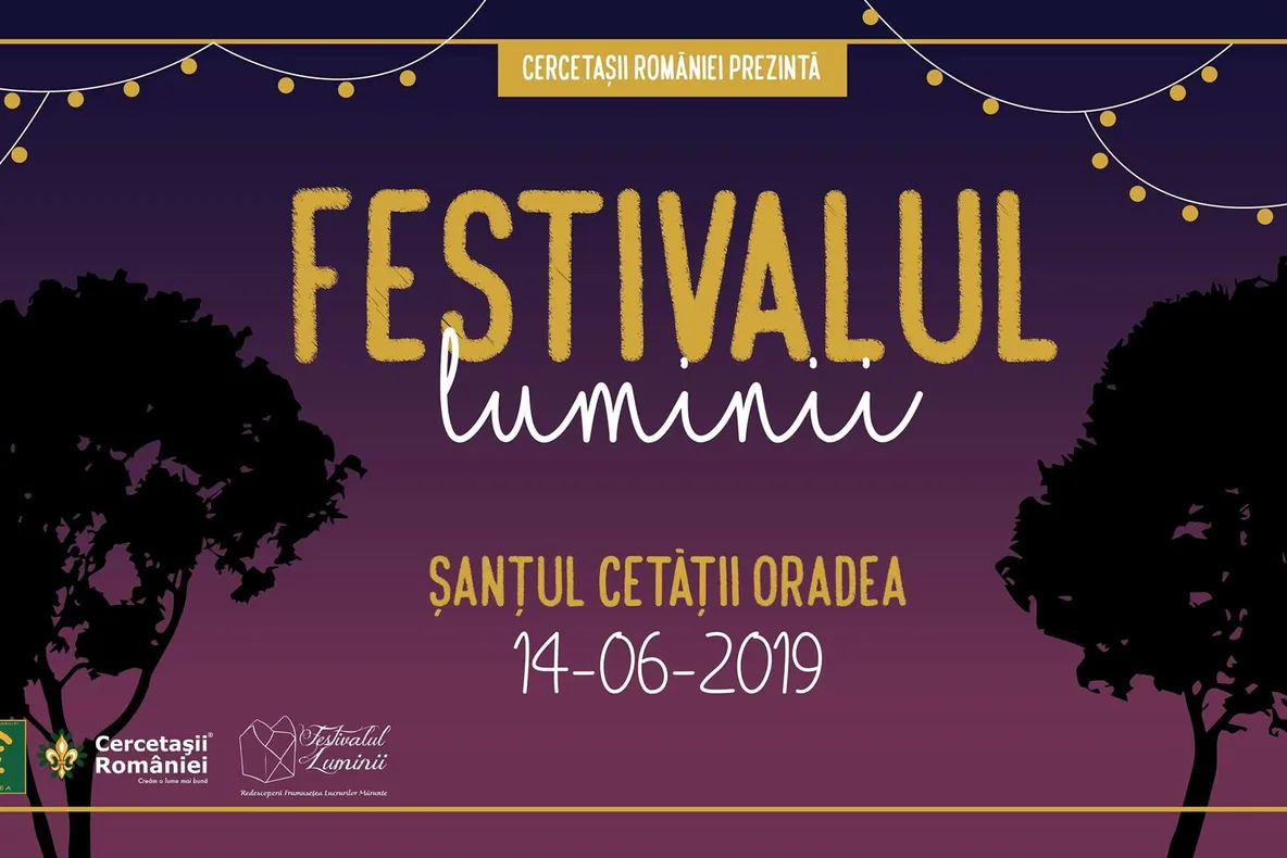 Șanțul cetății Oradea va găzdui cea de-a XII-a ediție a Festivalului Luminii