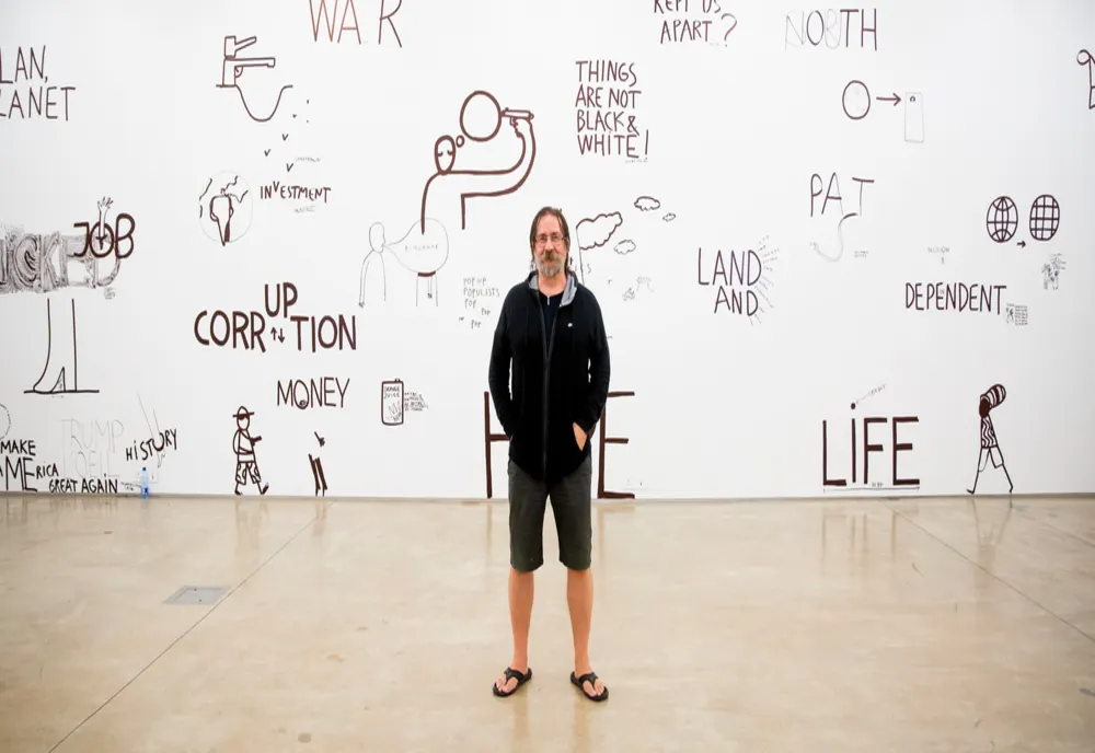 Artist Talk cu Dan Perjovschi la Oradea