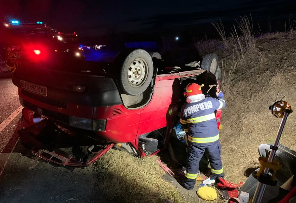 Grav accident în Bihor! Au fost implicaţi șase adulți și cinci minori din Ucraina (VIDEO)