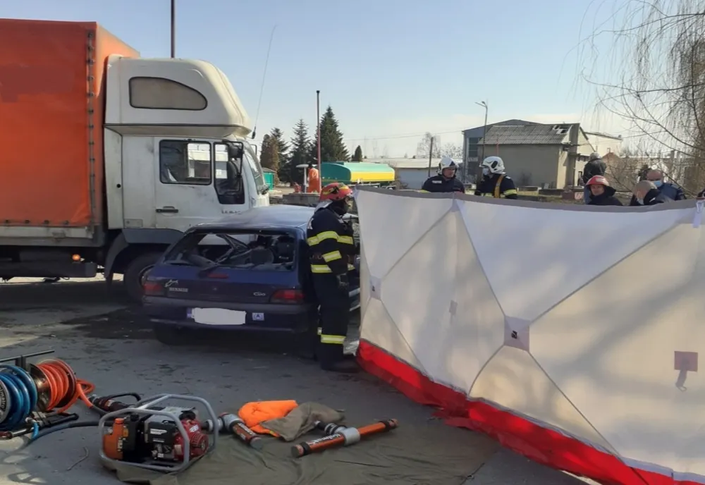 Accident în Salonta, Două persoane, la spital