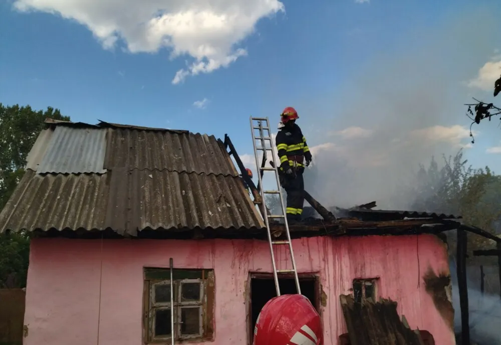 Incendiu la un adăpost de animale din Chiraleu (FOTO)