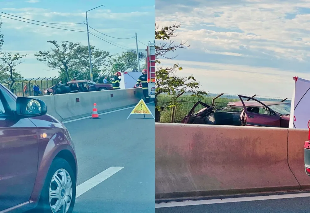 Accident grav la intrare în Oradea! O persoană a murit, iar șoferița și un copil au fost duși la spital