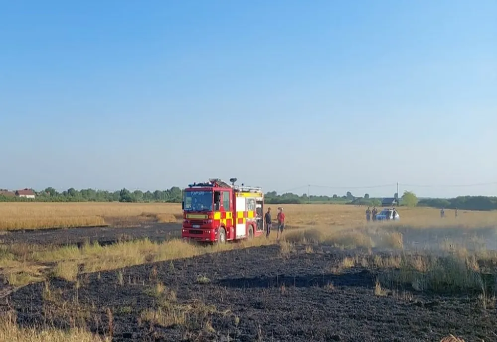 Cinci incendii produse în interval de circa șase ore în județul Bihor