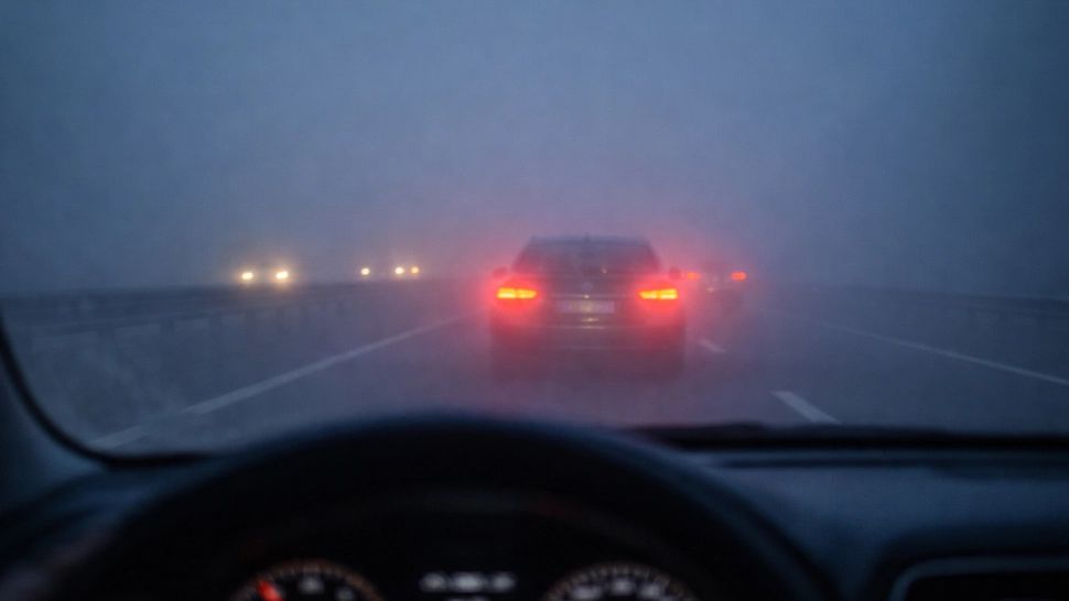 Vizibilitate redusă în trafic din cauza ceții pe mai multe drumuri din țară