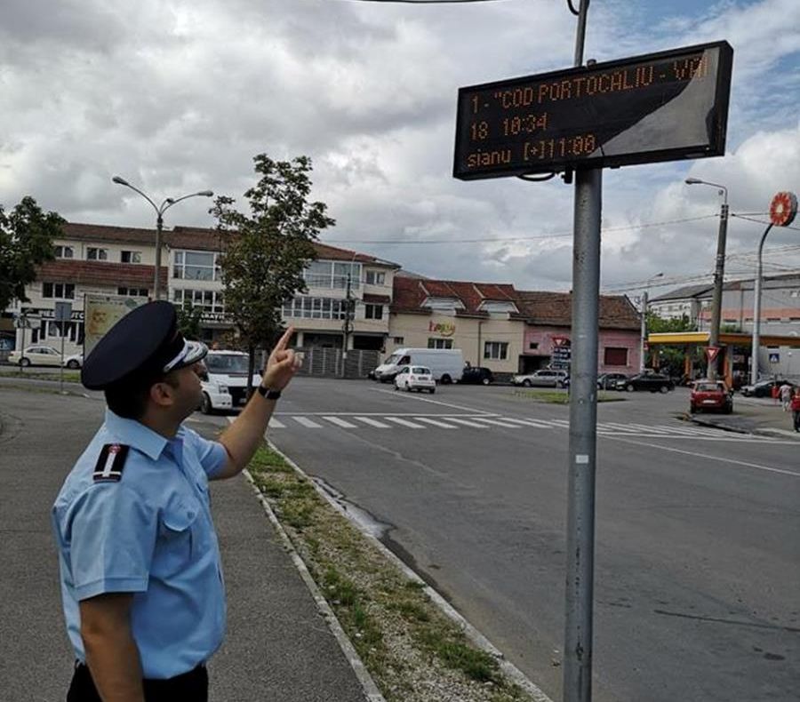 Mesaje de atenționare pe panourile OTL