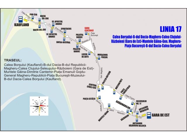 Modificări la traseele liniilor de autobuz 17, 19 şi 23