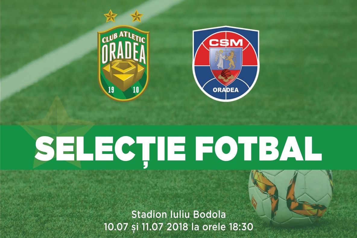Selecție Fotbal - CAO împreună cu CSM Oradea