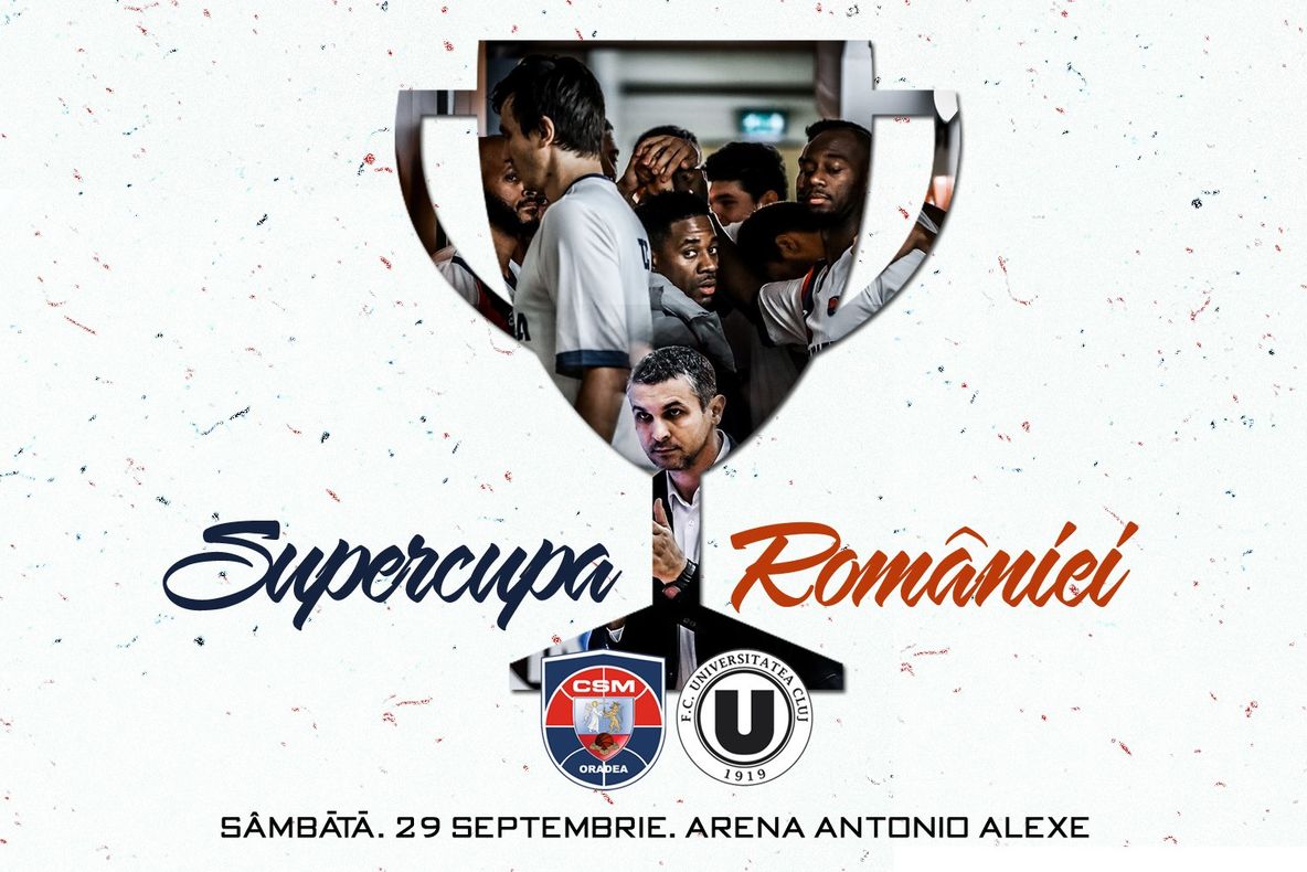 CSM CSU Oradea și U BT Cluj-Napoca își dispută supercupa României la Oradea