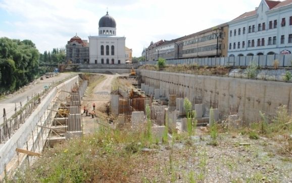 Parcarea subterană de pe Independenței va fi gata până la finele anului viitor