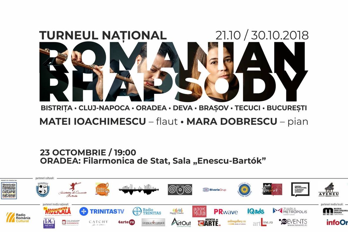Romanian Rhapsody îi aduce la Oradea pe Matei Ioachimescu și Mara Dobrescu