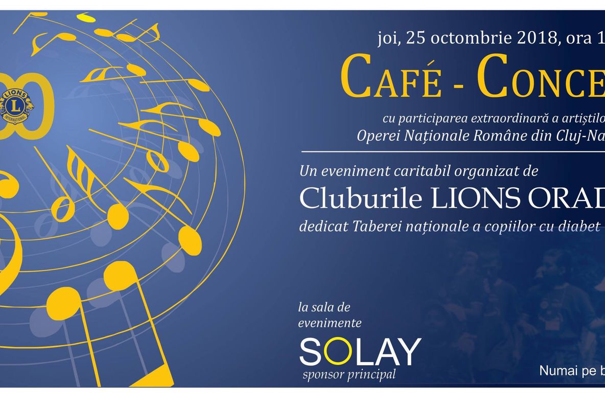 Clubul Lions organizează un cafe-concert caritabil