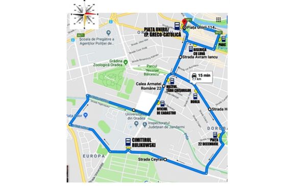 Mijloace de transport în comun suplimentare între Piața Unirii și Cimitirul Municipal