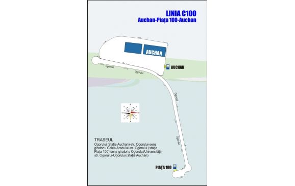 Linie de autobuz specială pentru Piața 100