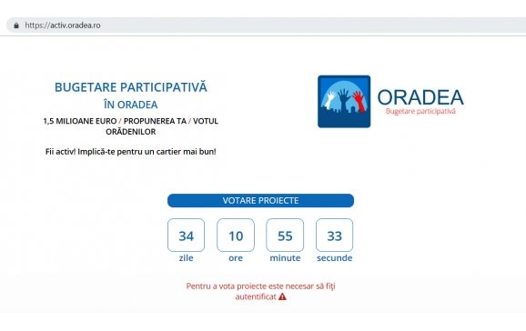 Start vot la bugetarea participativă - 52 de proiecte validate