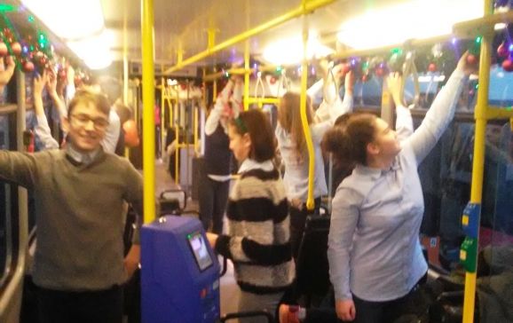 Tramvaie decorate de Sărbători