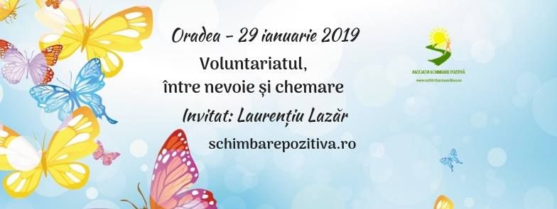 Seria de evenimente Seri Pozitive continuă în Oradea cu Laurențiu Lazăr