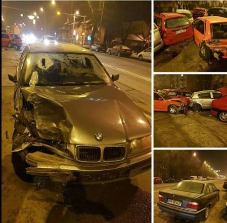 Un bărbat din Oradea a provocat un accident în care au fost implicate 6 mașini