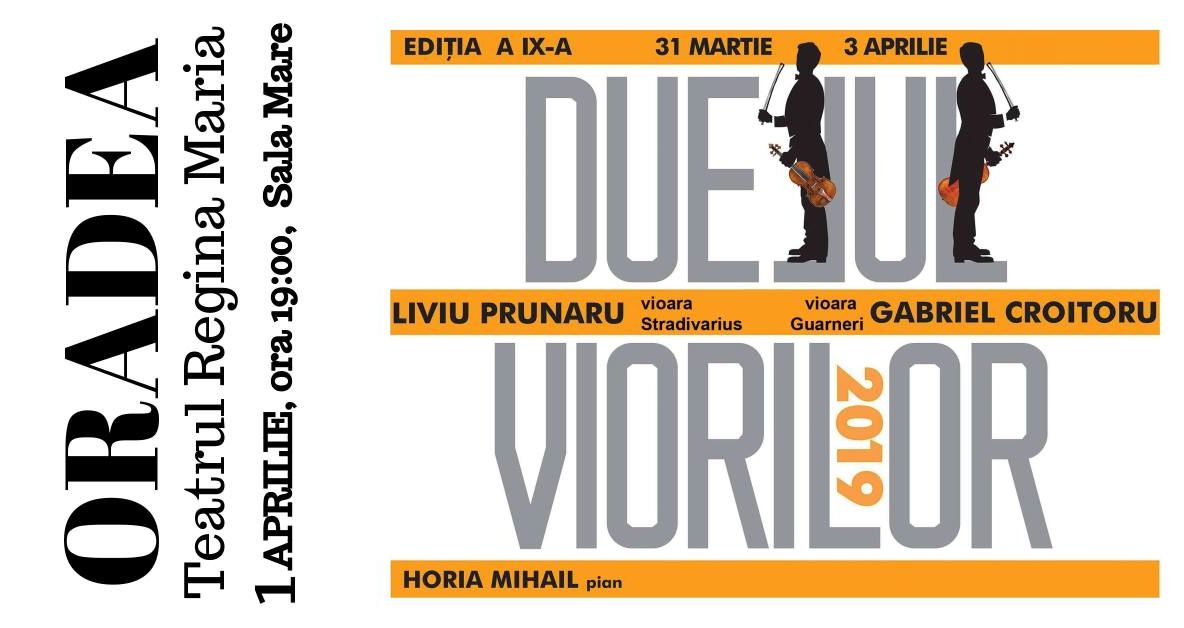 Duelul viorilor la Teatrul „Regina Maria”