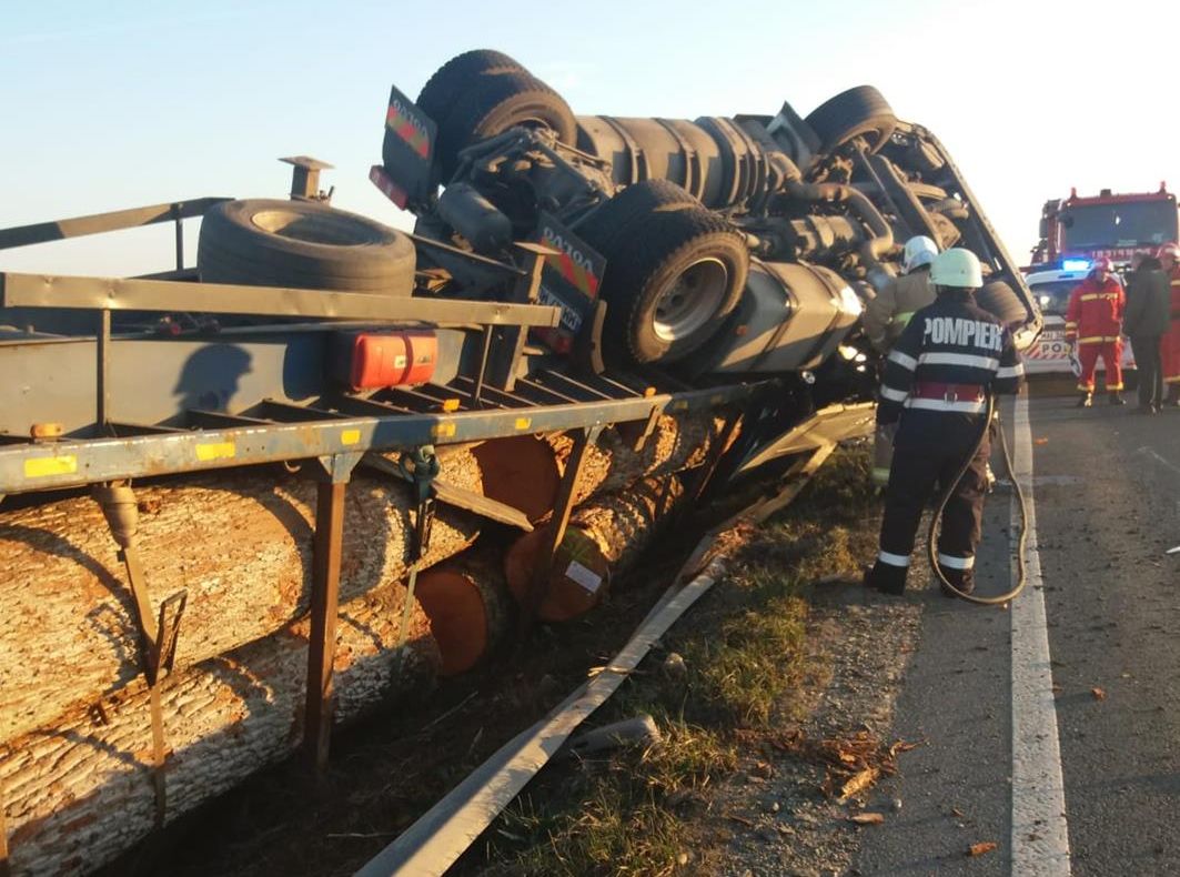 Accident grav pe DN 79