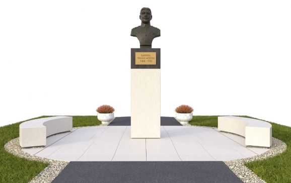 Încep lucrările de reabilitare a statuii generalului Traian Moșoiu