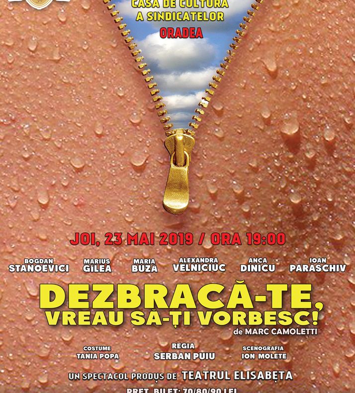 Teatrul Elisabeta din București va juca o nouă piesă în Oradea