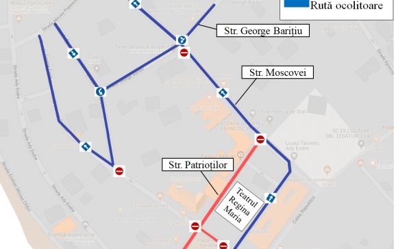 Se restricționează circulația pe câteva artere din Piața Ferdinand, pentru începerea lucrărilor de reabilitare șI modernizare