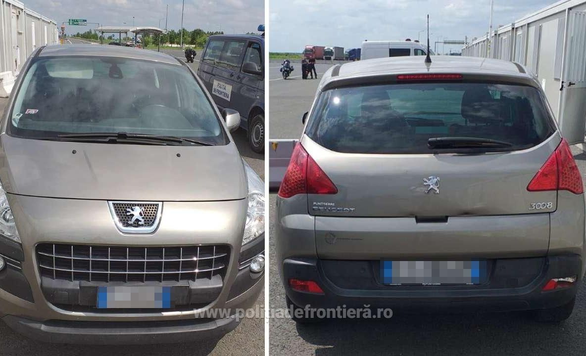 Autoturism căutat de autorităţile din Italia, depistat de poliţiştii de frontieră de la P.T.F. Nădlac II