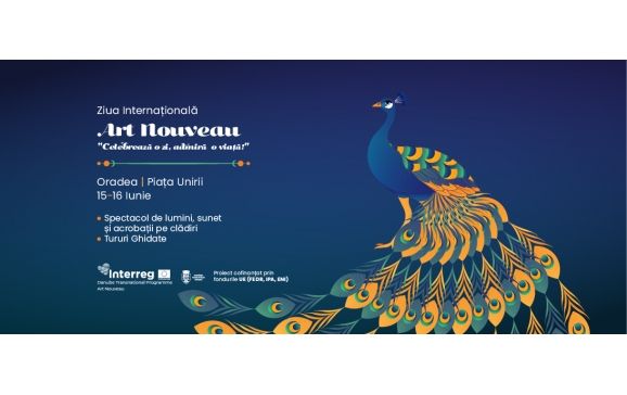 Spectacol de lumini, sunet şI acrobaţii pe clădiri, de Ziua Internaţională Art Nouveau