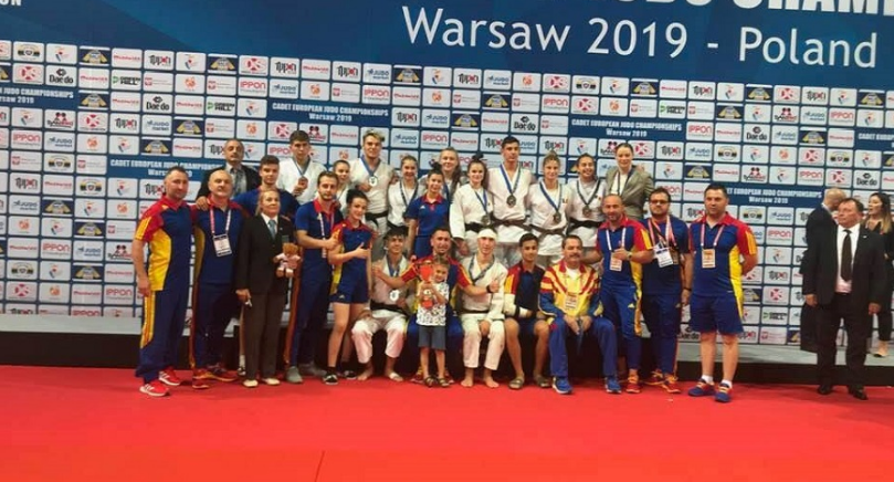 Trei judoka orădeni au ajutat România să cucerească argintul la Campionatul European de judo cadeți – ediția 2019