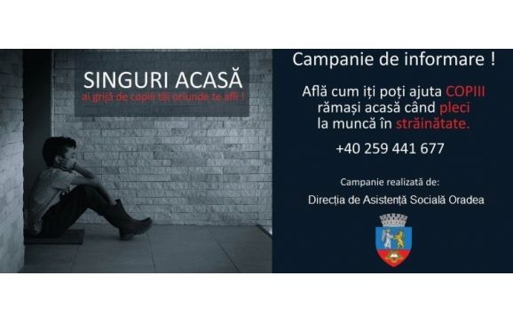 Campania „Singuri Acasă - ai grijă de copiii tăI oriunde te afli!” continuă