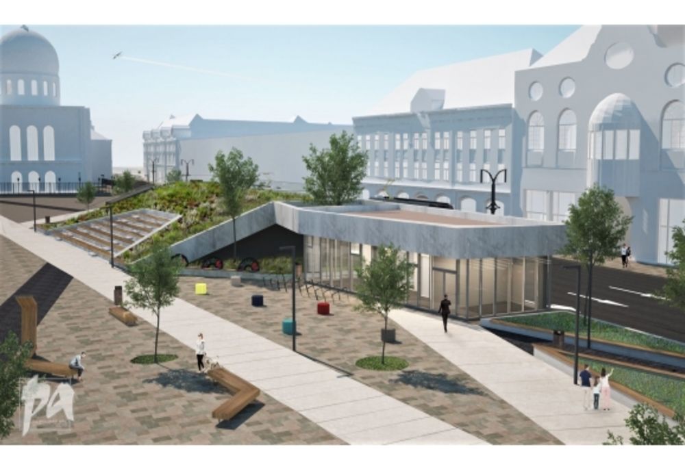 Deasupra parcării subterane de pe strada Independenței se va amenaja o piațetă publică