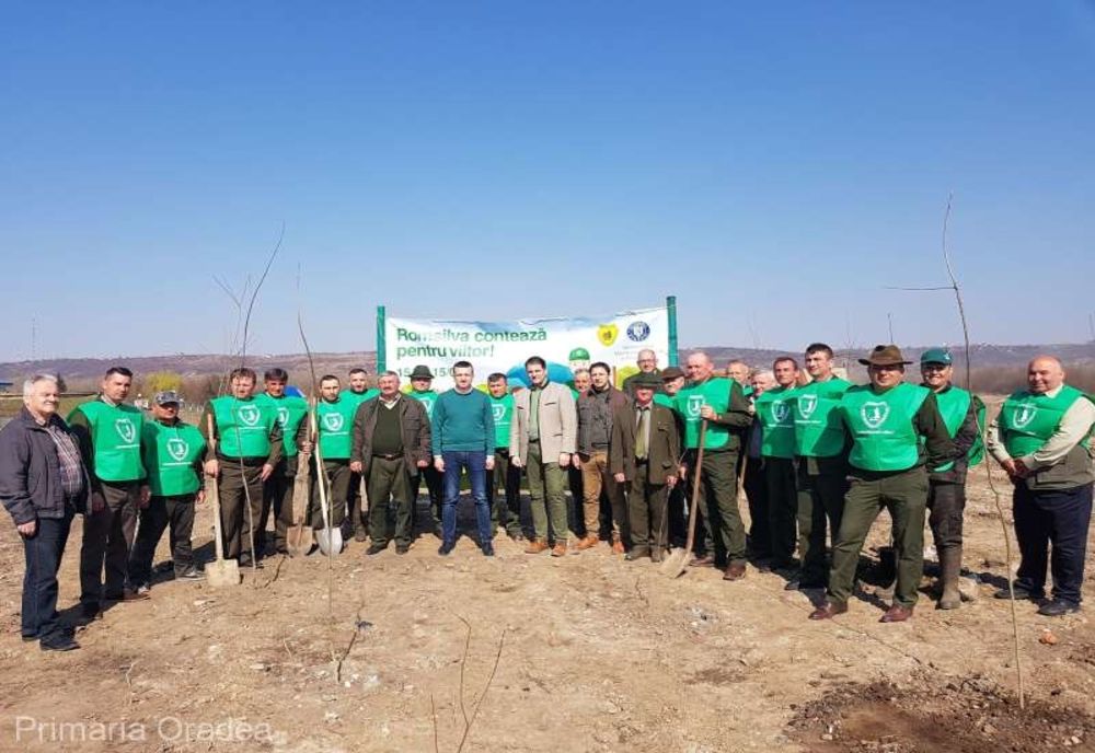 3.500 de puieţi de arbori, plantaţi de Direcţia Silvică şi Primăria Oradea pe un teren degradat amenajat
