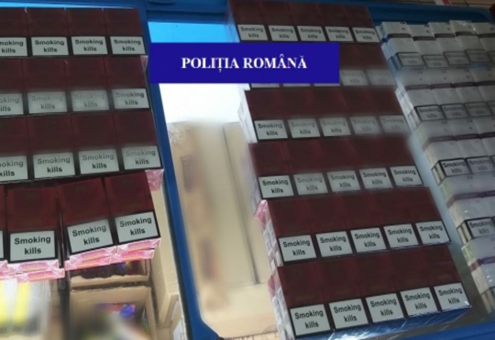 Aproape 150 de pachete de țigări de contrabadă, confiscate de polițiștii din Aleșd, dintr-un magazin din oraș