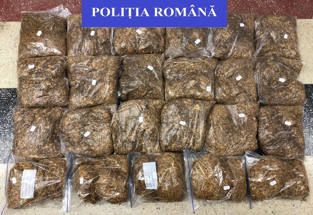FOTO | Peste 11 kilograme de tutun confiscat de polițiștii din Marghita