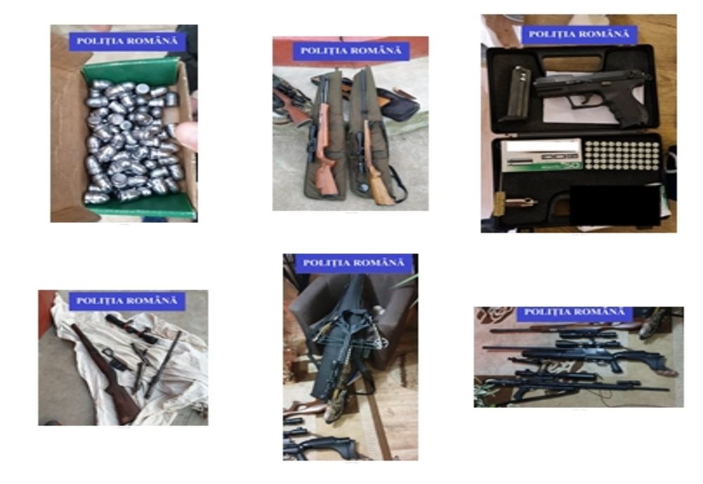 Bărbat din Diosig, reținut! Polițiștii au găsit la locuința acestuia o mulțime de arme deținute ilegal