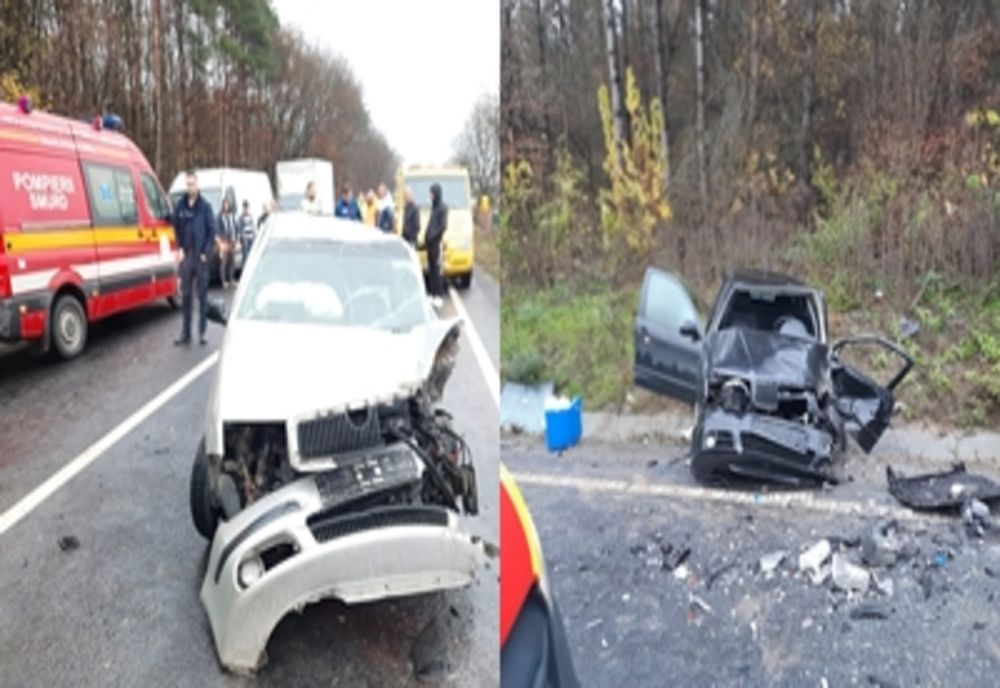 Accident în Hidișelu de Jos! Două persoane rănite, transportate la spital