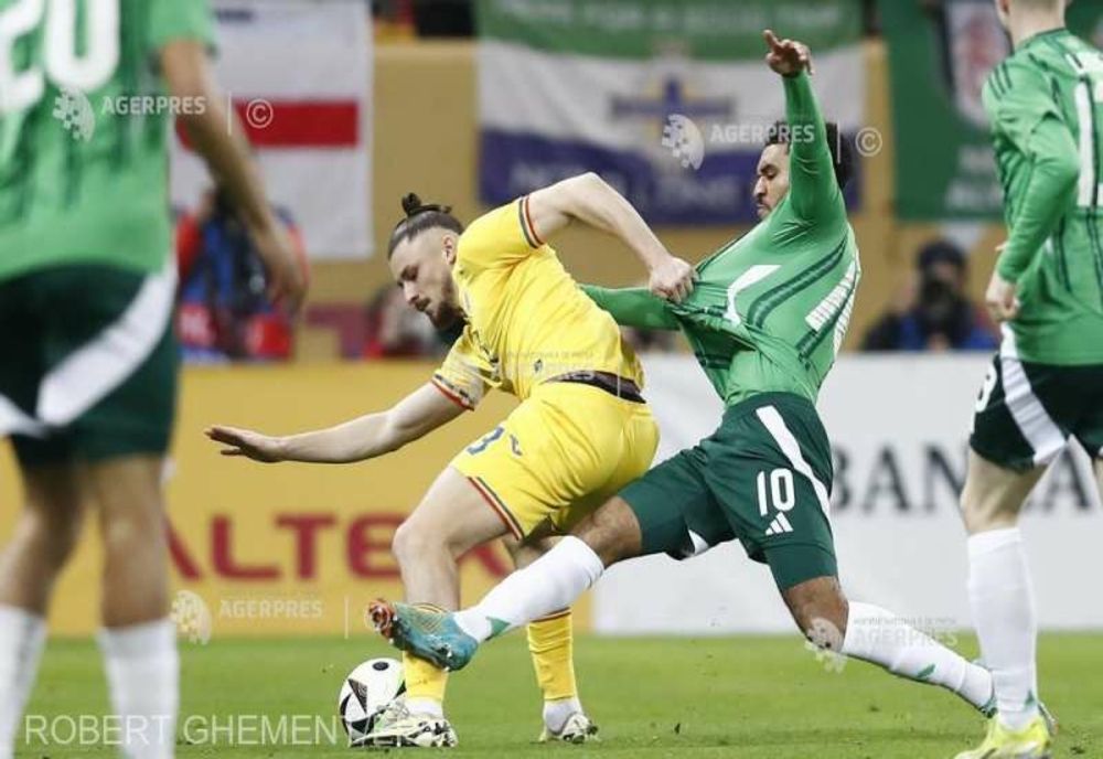 Fotbal: România - Irlanda de Nord 1-1, în meci amical