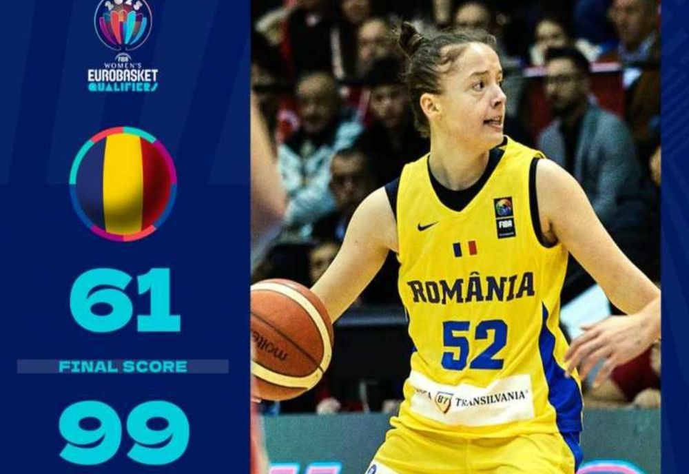 BASCHET FEMININ: ROMÂNIA A ÎNCHEIAT CU O ÎNFRÂNGERE PRELIMINARIILE EUROBASKET 2025