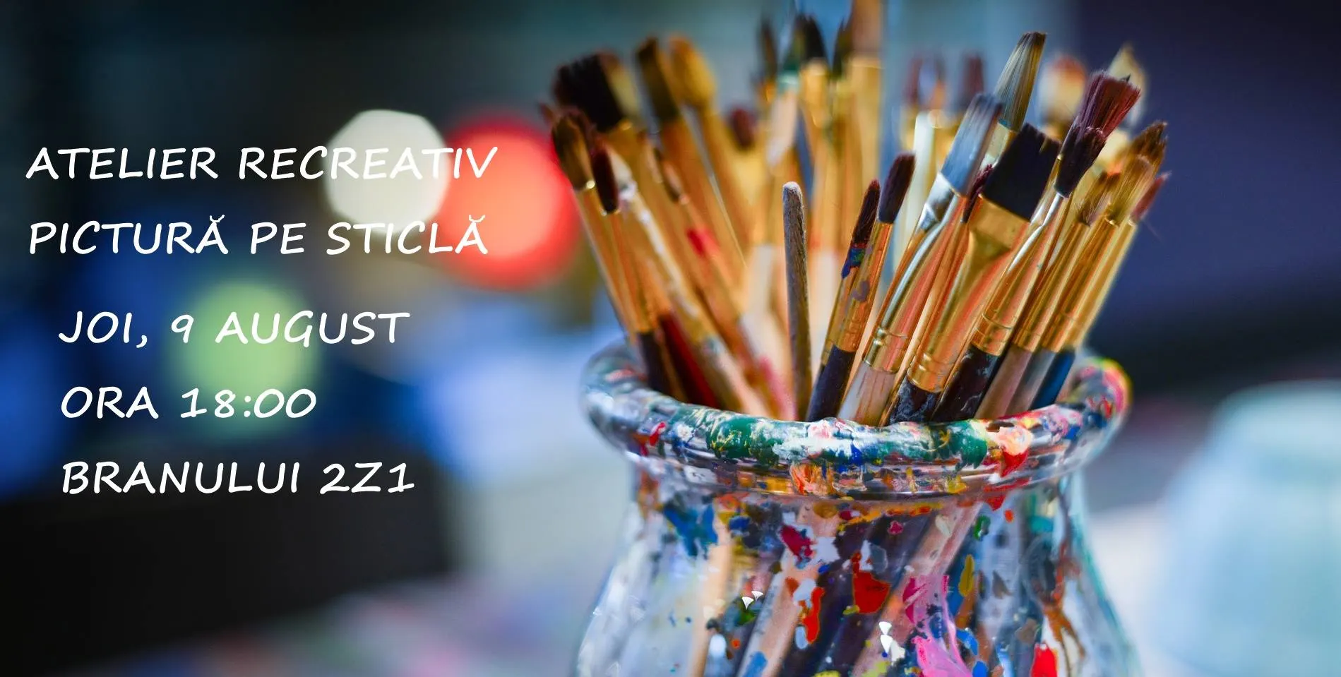 Atelier pictură pe sticlă