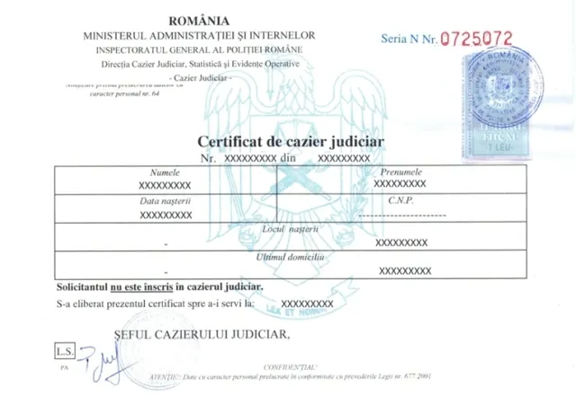 cazier-judiciar