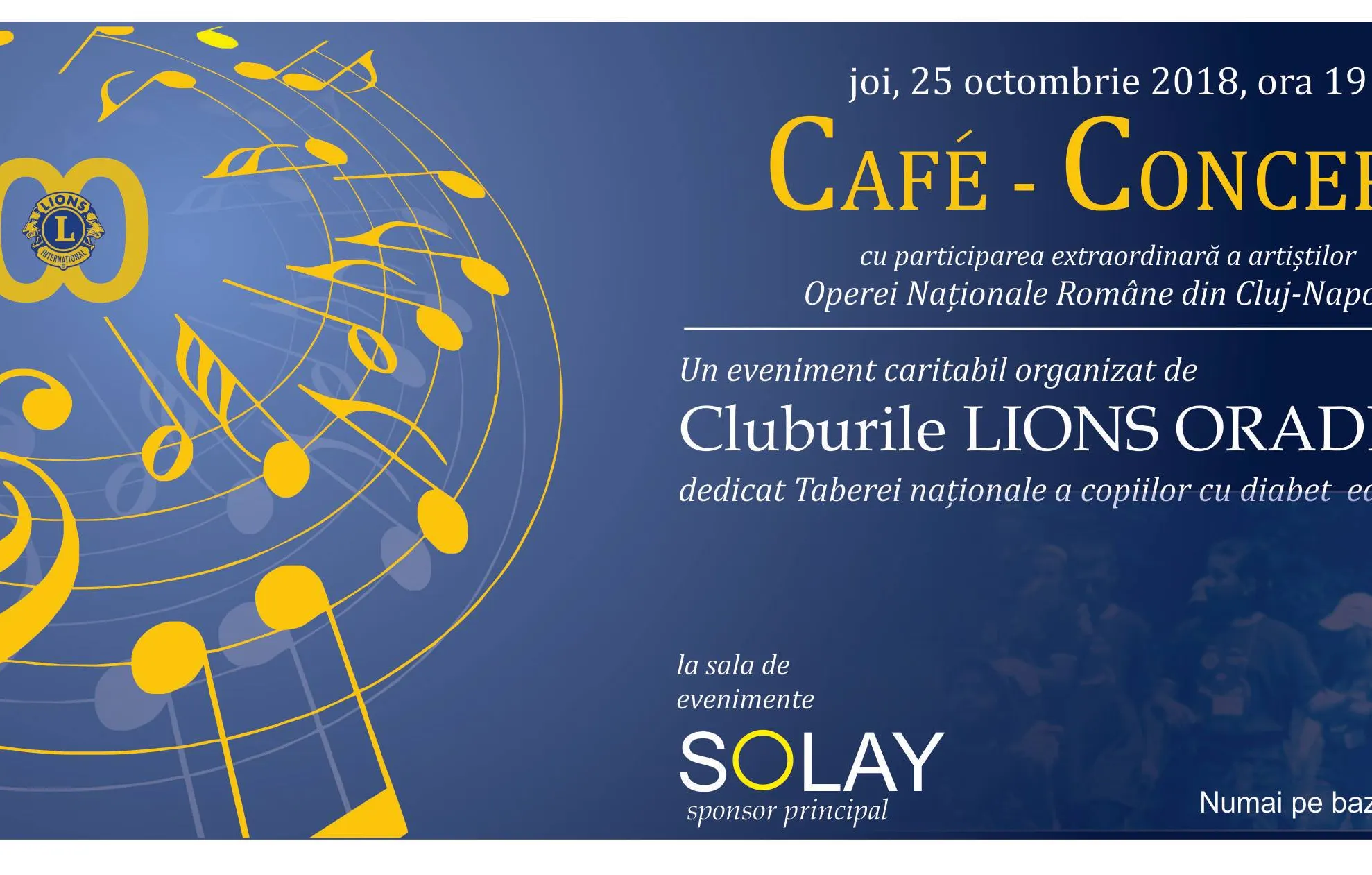 Cafe concert caritabil Lions