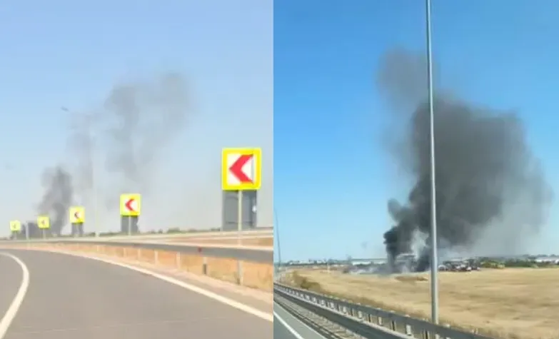 Incendiu lângă Oradea