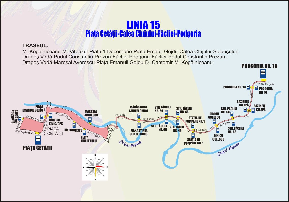15 Schita traseu Linia 15 la Piata Cetatii pe CLUJULUI OCT 2019 (1)