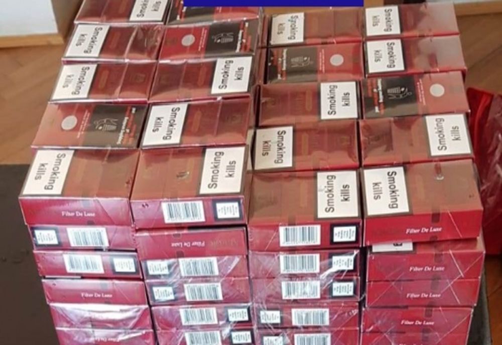 Țigări de contrabandă confiscate de polițiștii orădeni